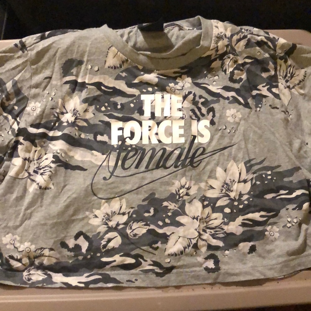 Never worn Nike “the force is female” crop top
